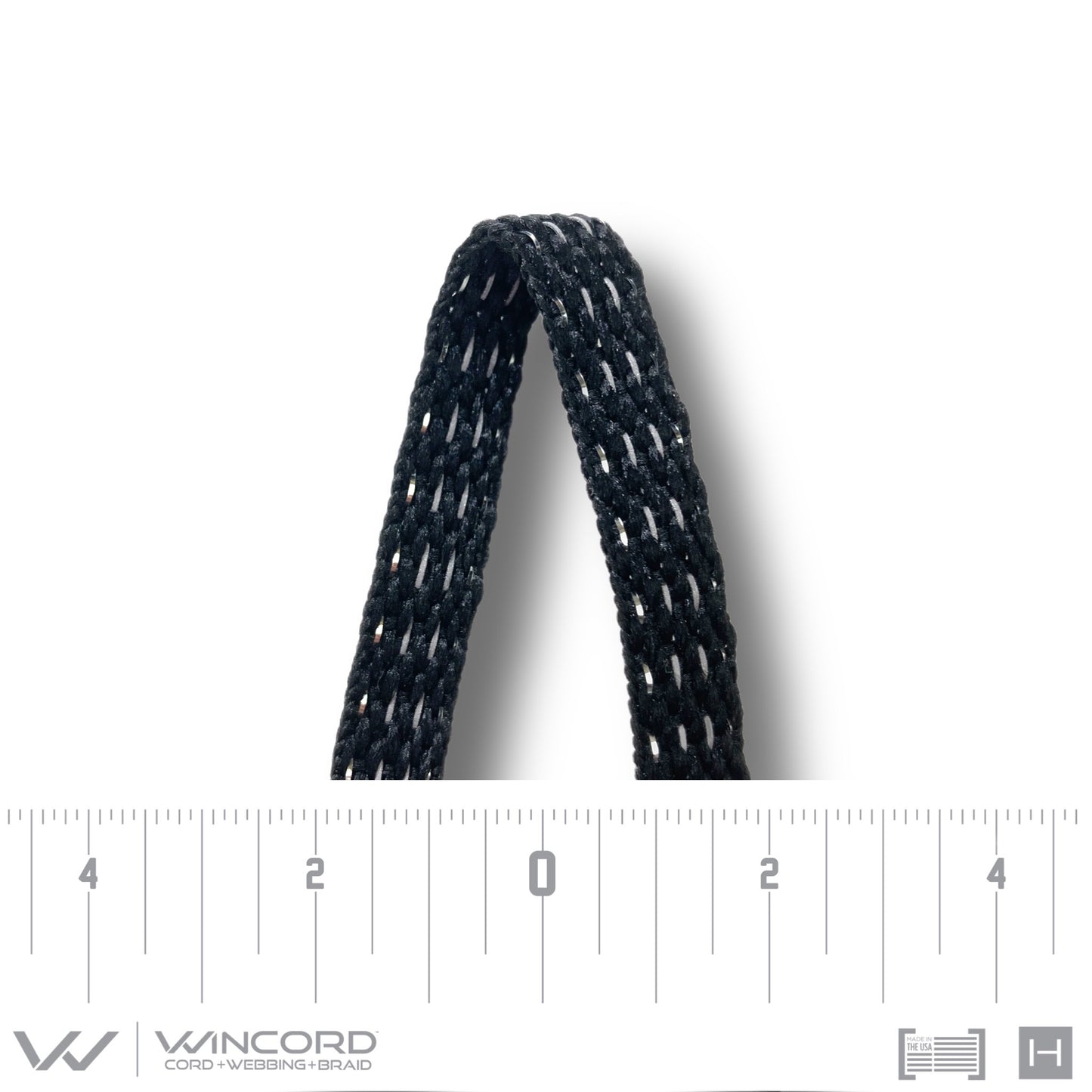 ALL-PRO® REFLECTIVE METALLIC FLAT BRAID | #1017RM | BLACK