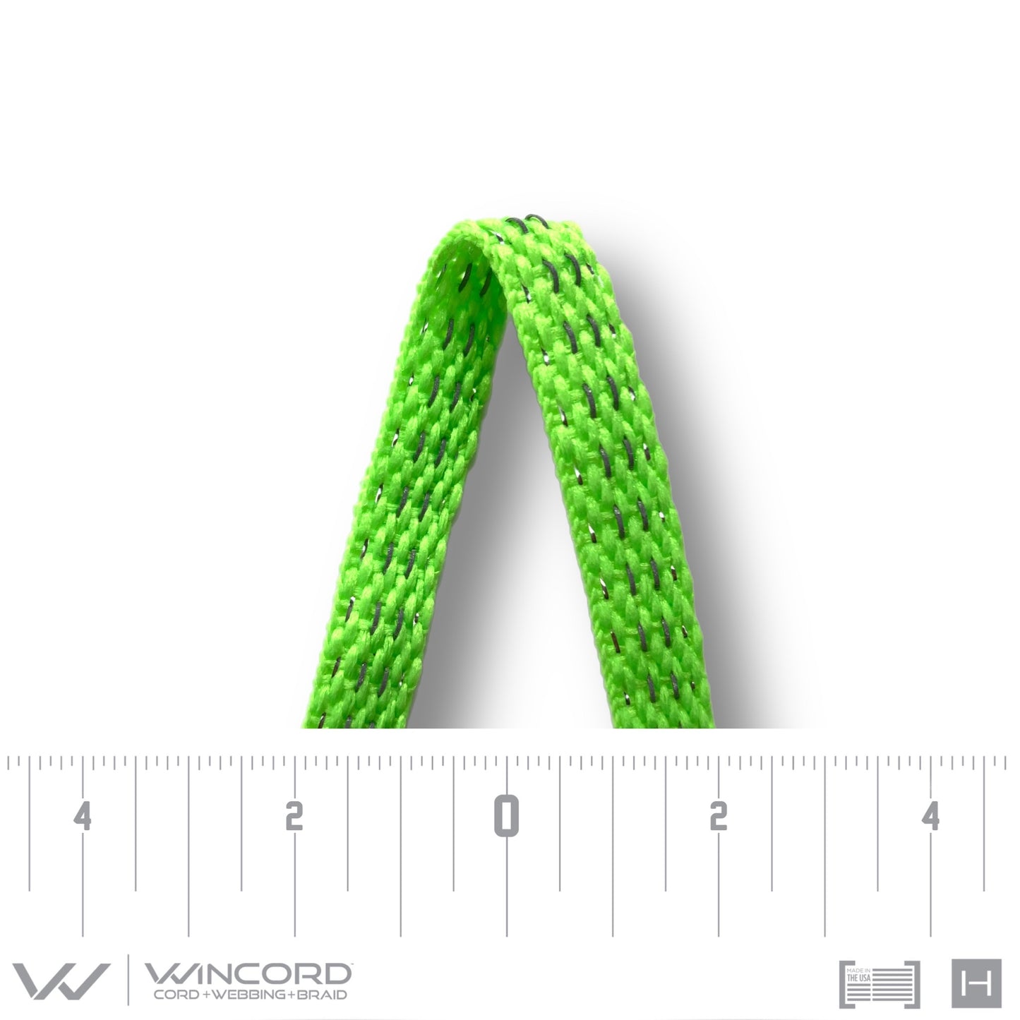 ALL-PRO® REFLECTIVE METALLIC FLAT BRAID | #1017RM | NEON GREEN