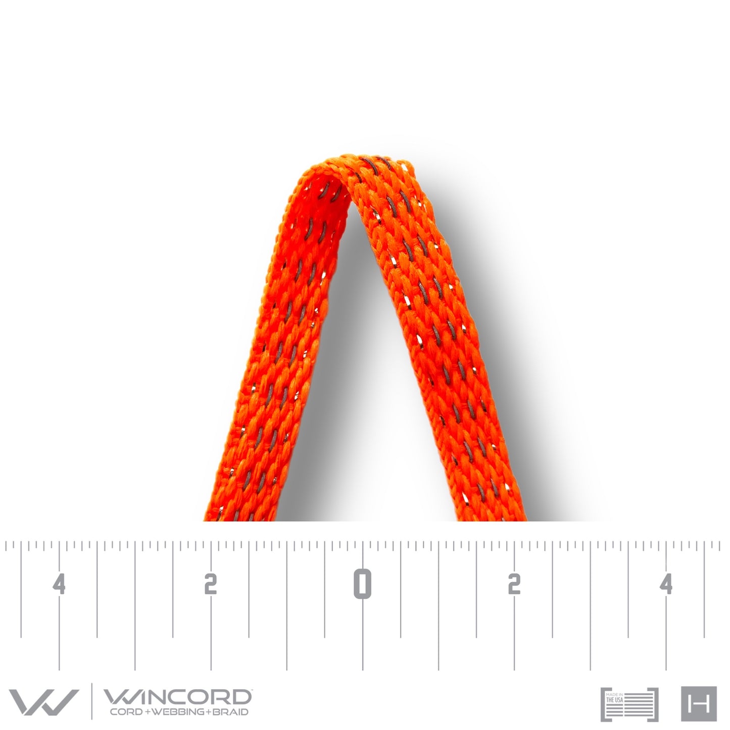 ALL-PRO® REFLECTIVE METALLIC FLAT BRAID | #1017RM | NEON ORANGE