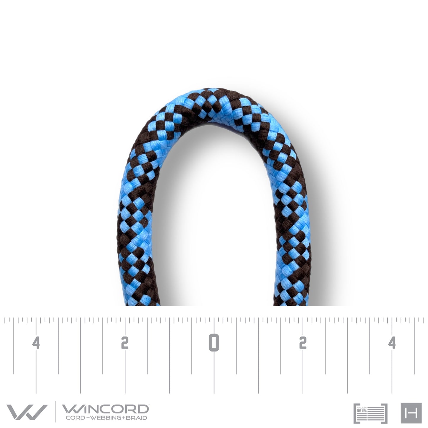 LEAD ROPE SMALL | #1038 | BROWN/CAROLINA BLUE PLAID