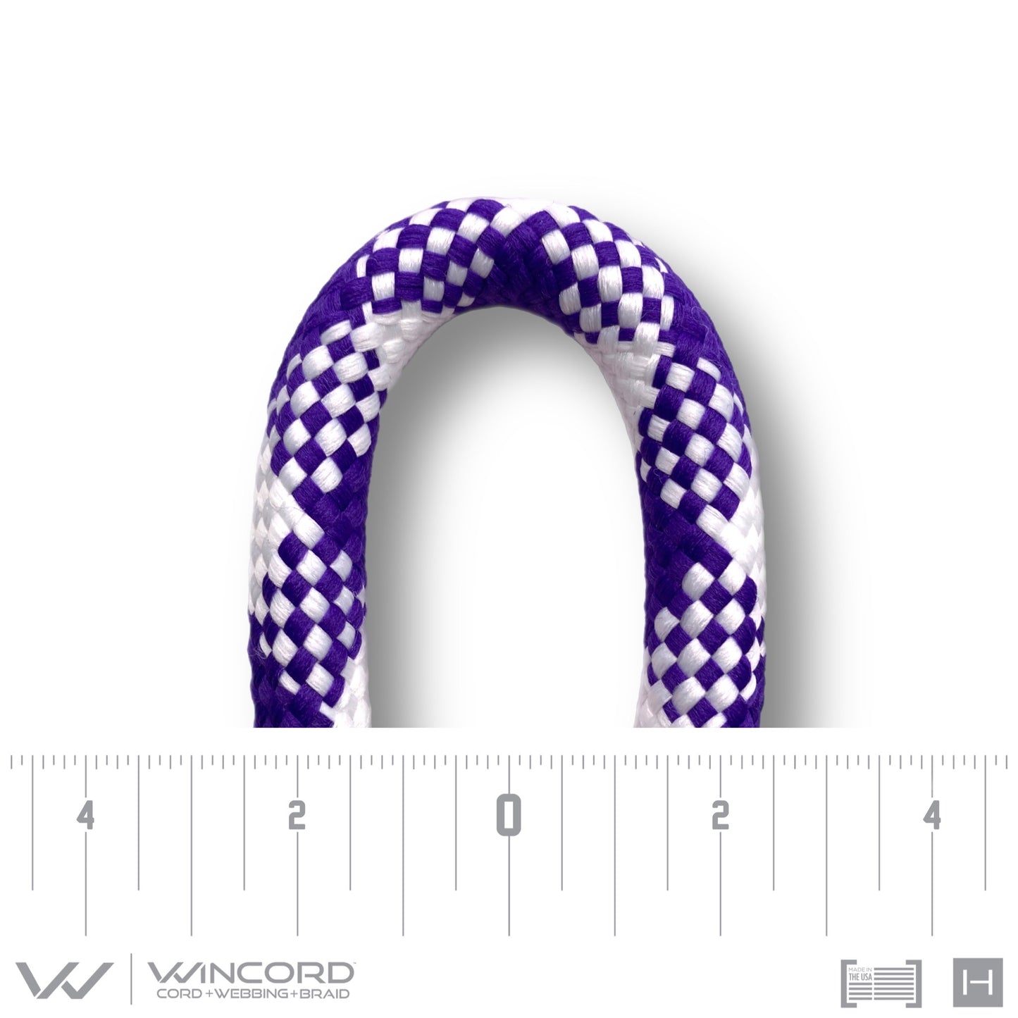 LEAD ROPE LARGE | #1058 | PURPLE/WHITE PLAID