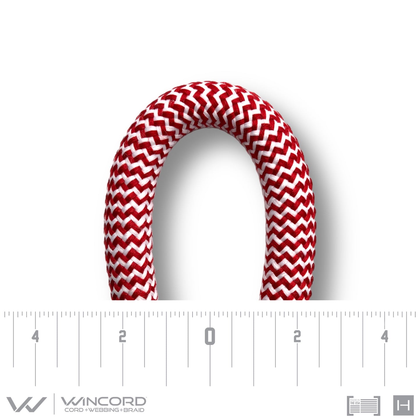 LEAD ROPE LARGE | #1058 | RED/WHITE HERRINGBONE