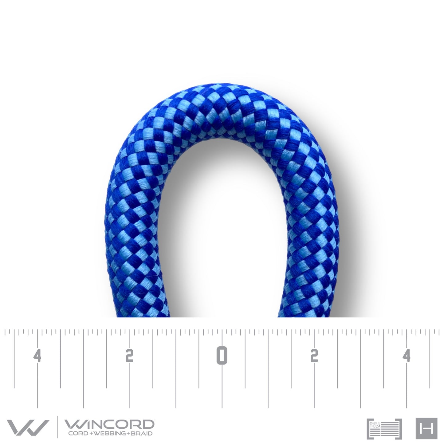 LEAD ROPE LARGE | #1058 | ROYAL BLUE/CAROLINA BLUE CHECKERBOARD