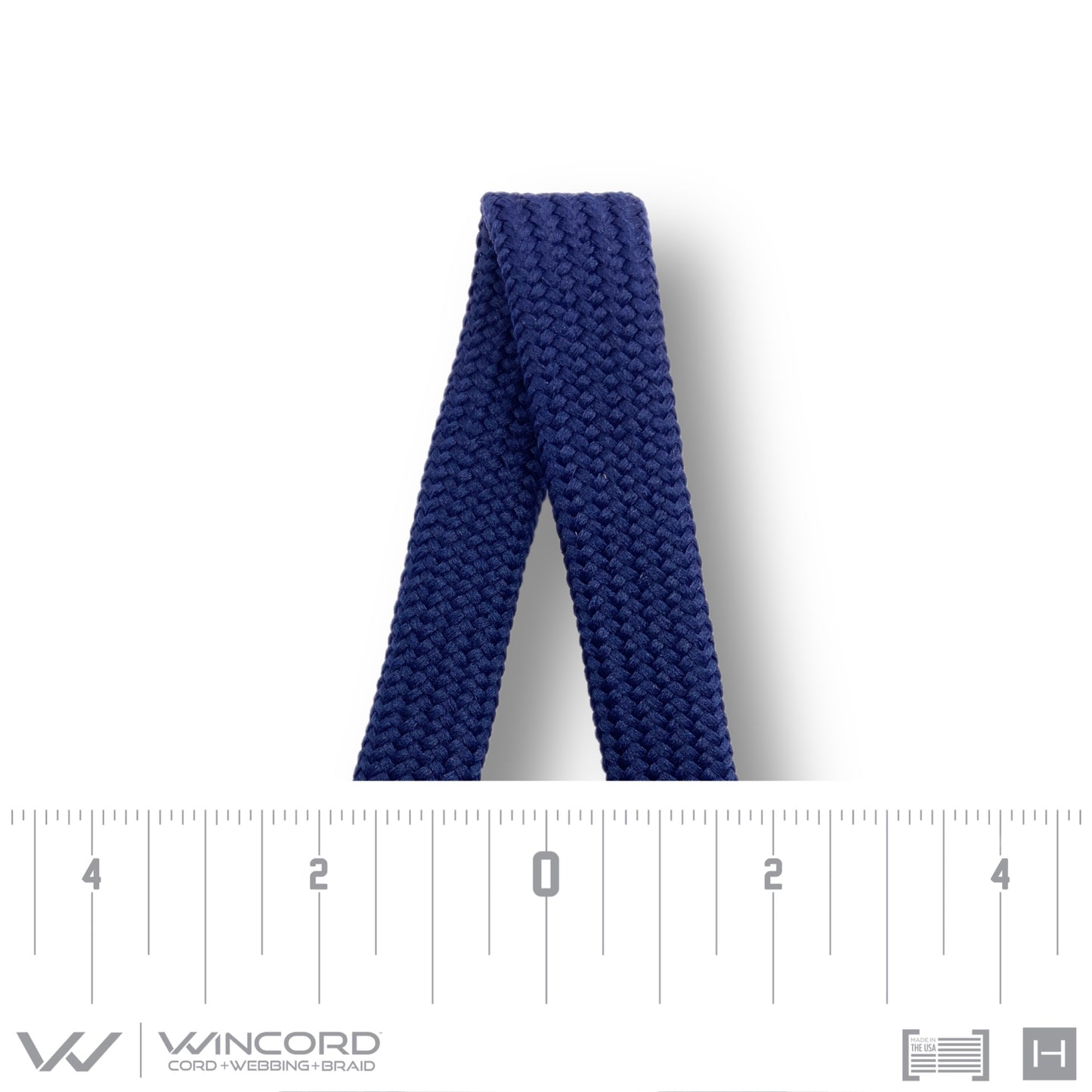 FLAT TUBULAR BRAID | #1077 | NAVY