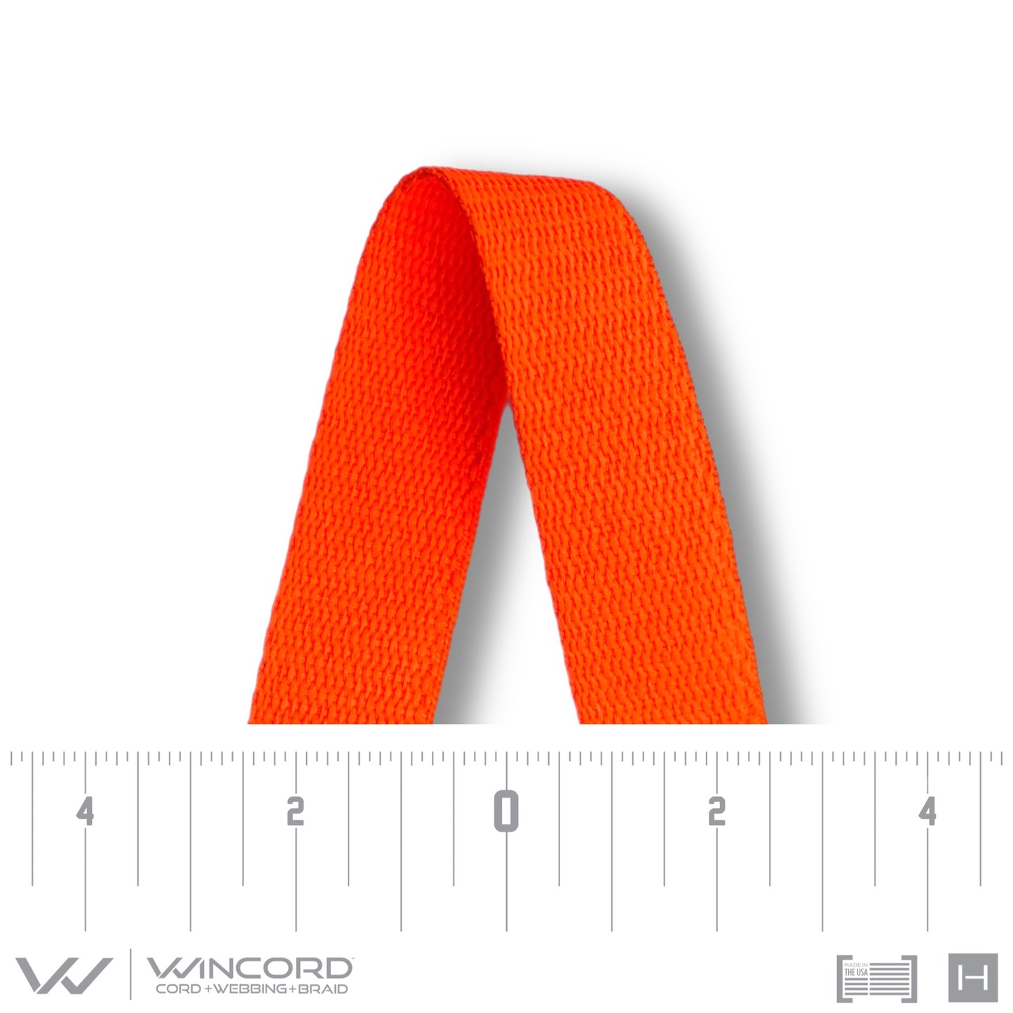 FLAT WOVEN PRESTIGE BRAID | #1126 | NEON ORANGE