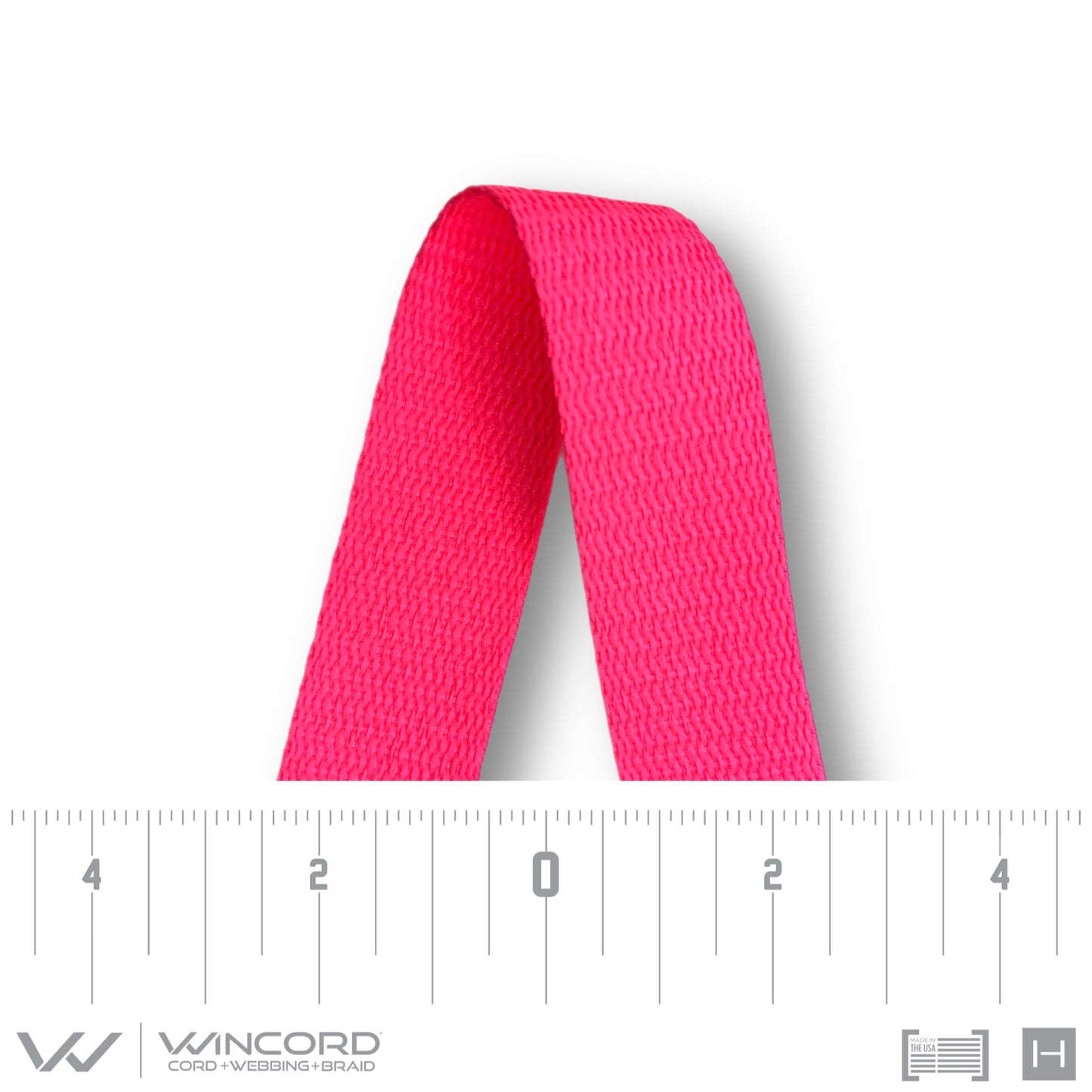 FLAT WOVEN PRESTIGE BRAID | #1126 | NEON PINK