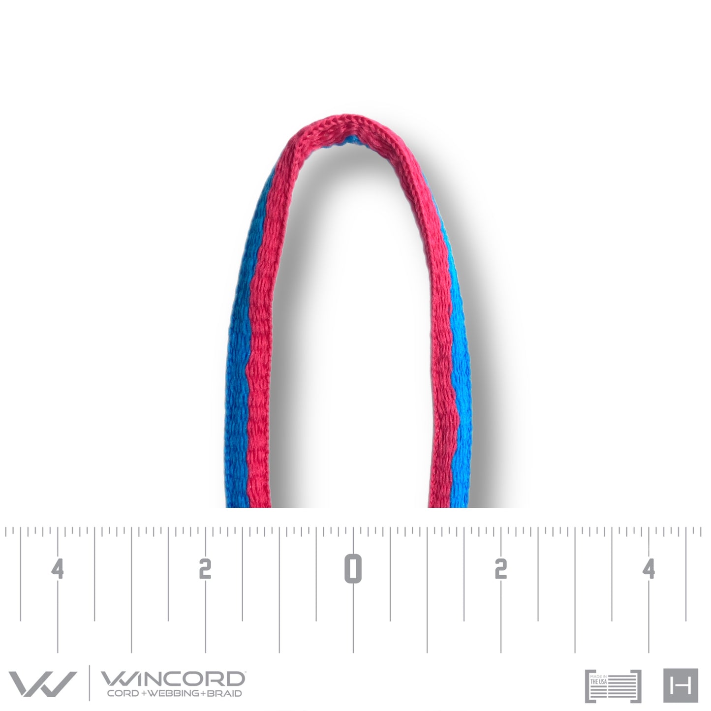 OVAL WOVEN | #1150 | NEON BLUE/NEON PINK STRIPE