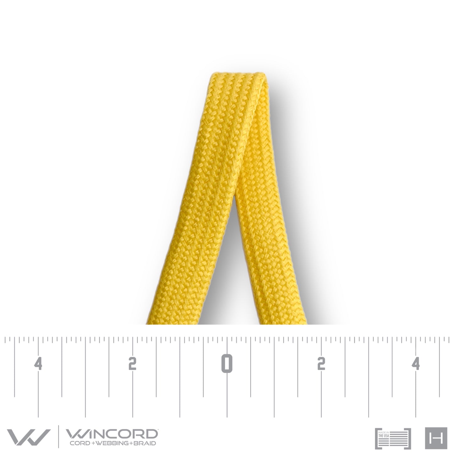 FLAT TUBULAR BRAID | #5653 | CANARY YELLOW