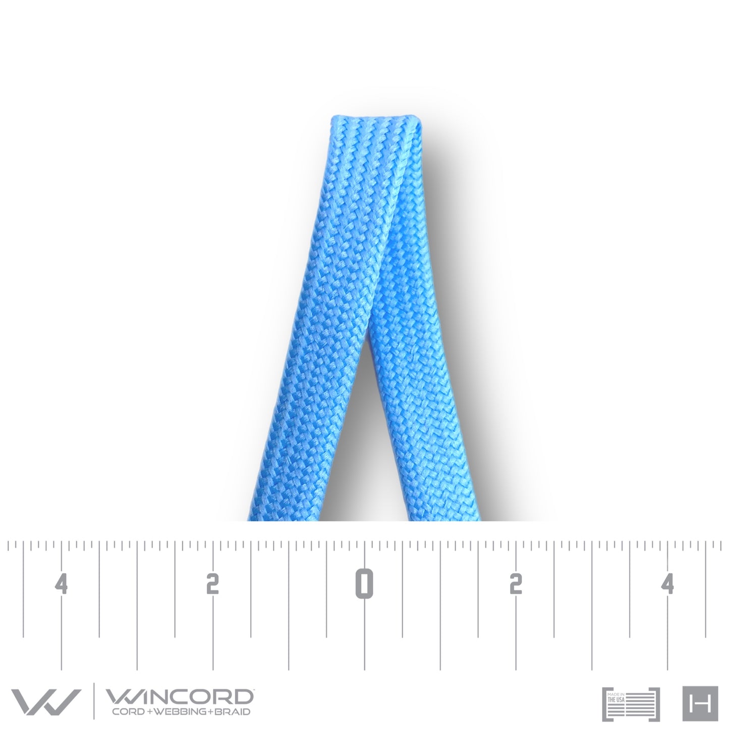 FLAT TUBULAR BRAID | #5653 | CAROLINA BLUE
