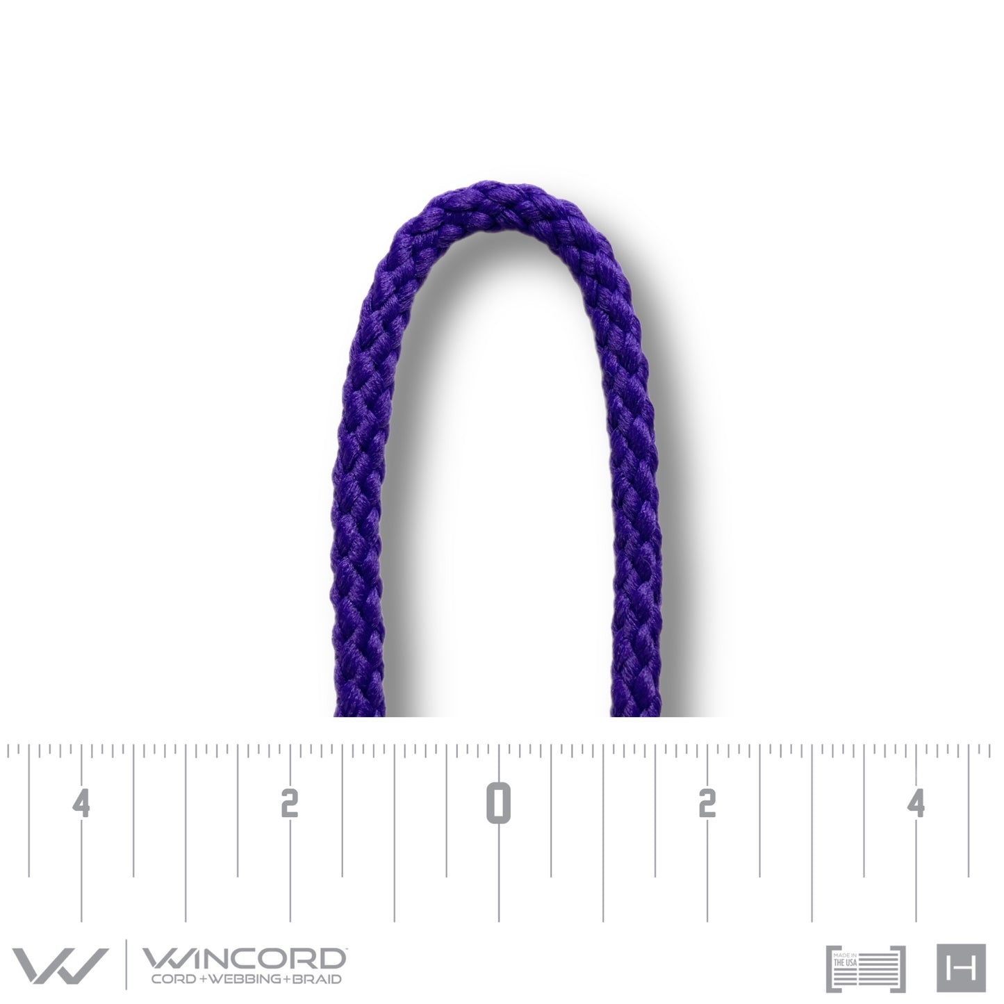 BASKETWEAVE ROUND BRAID | #596 | PURPLE