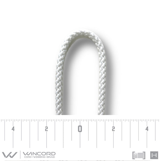 BASKETWEAVE ROUND BRAID | #596 | WHITE