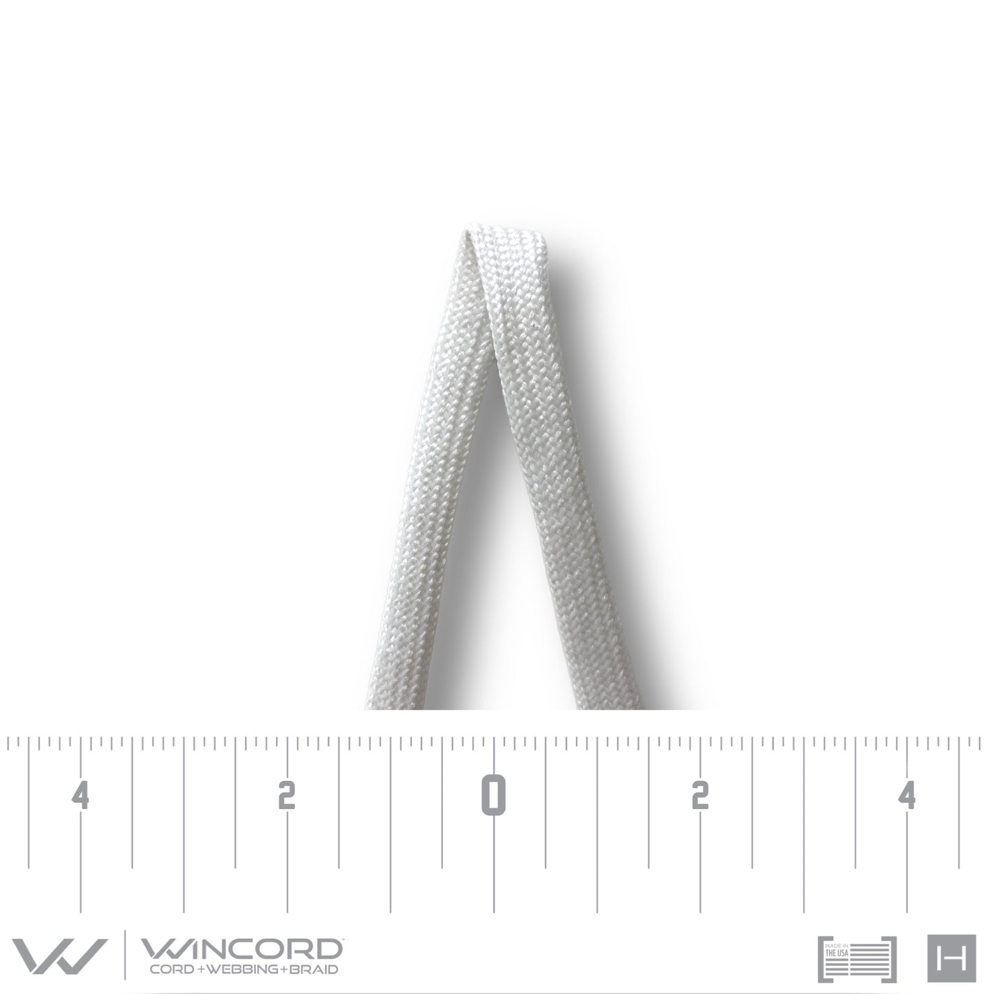 FLAT TUBULAR BRAID | #64 | WHITE