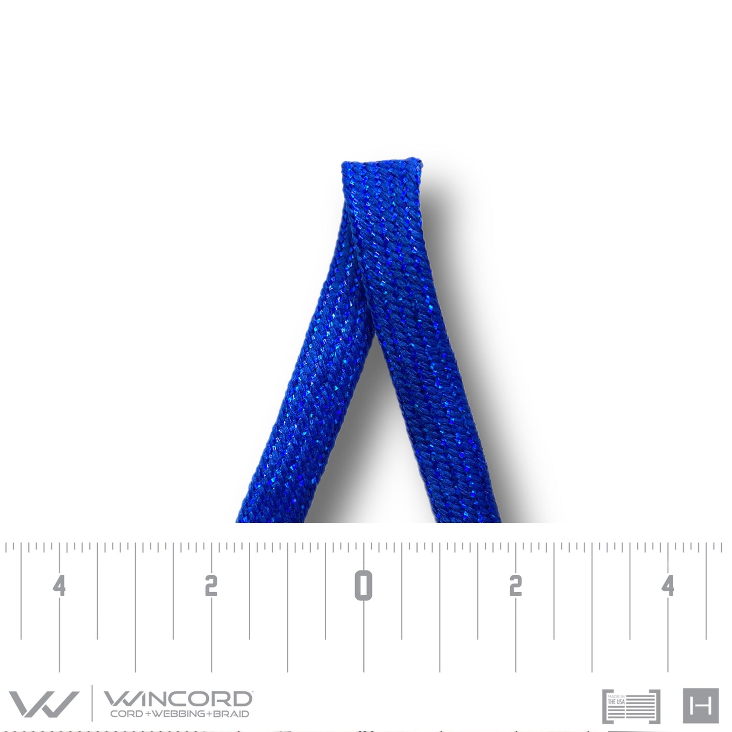 SPARKLE FLAT TUBULAR BRAID | #884 | ROYAL BLUE