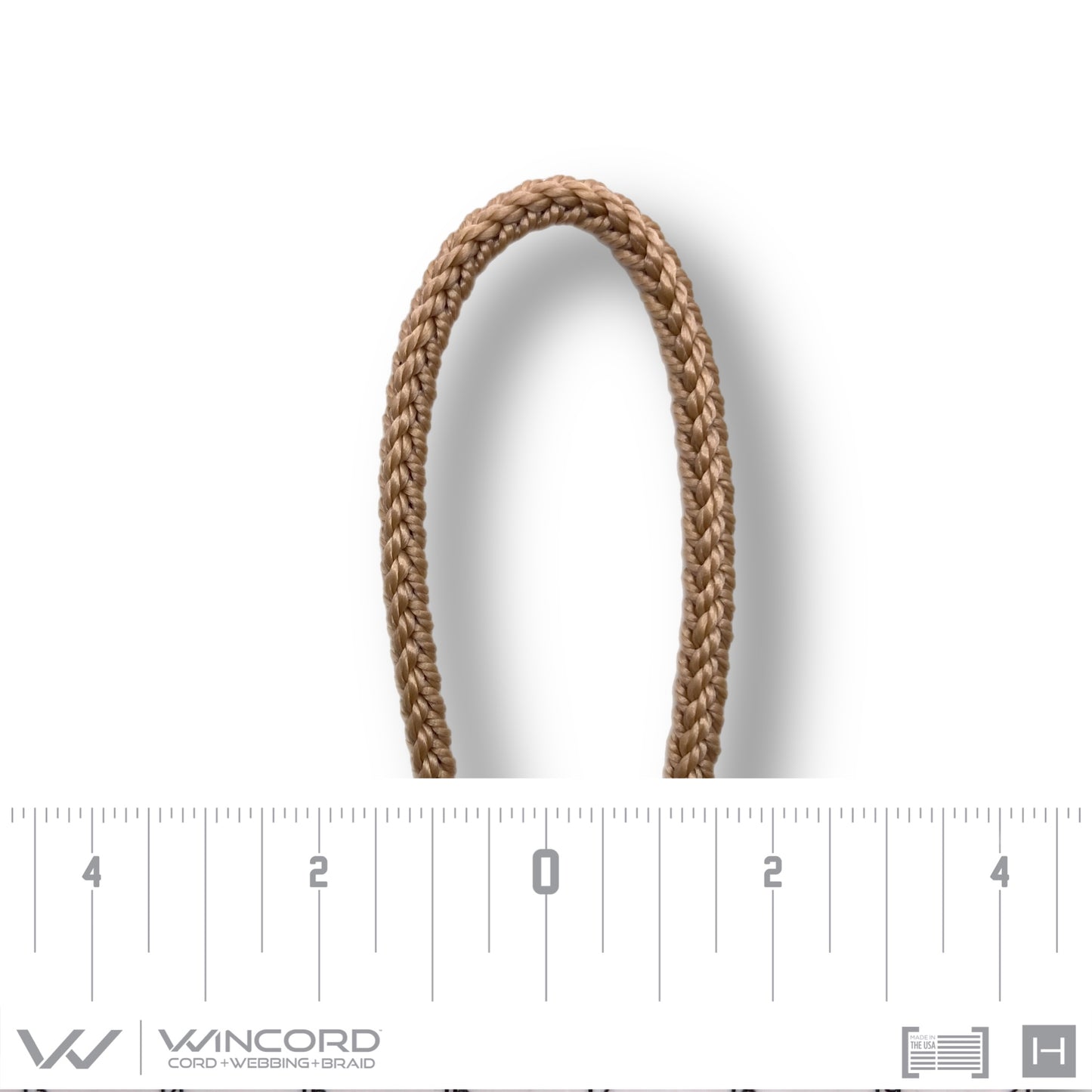 ROUND MILITARY BRAID | #SL8 | TEAKWOOD