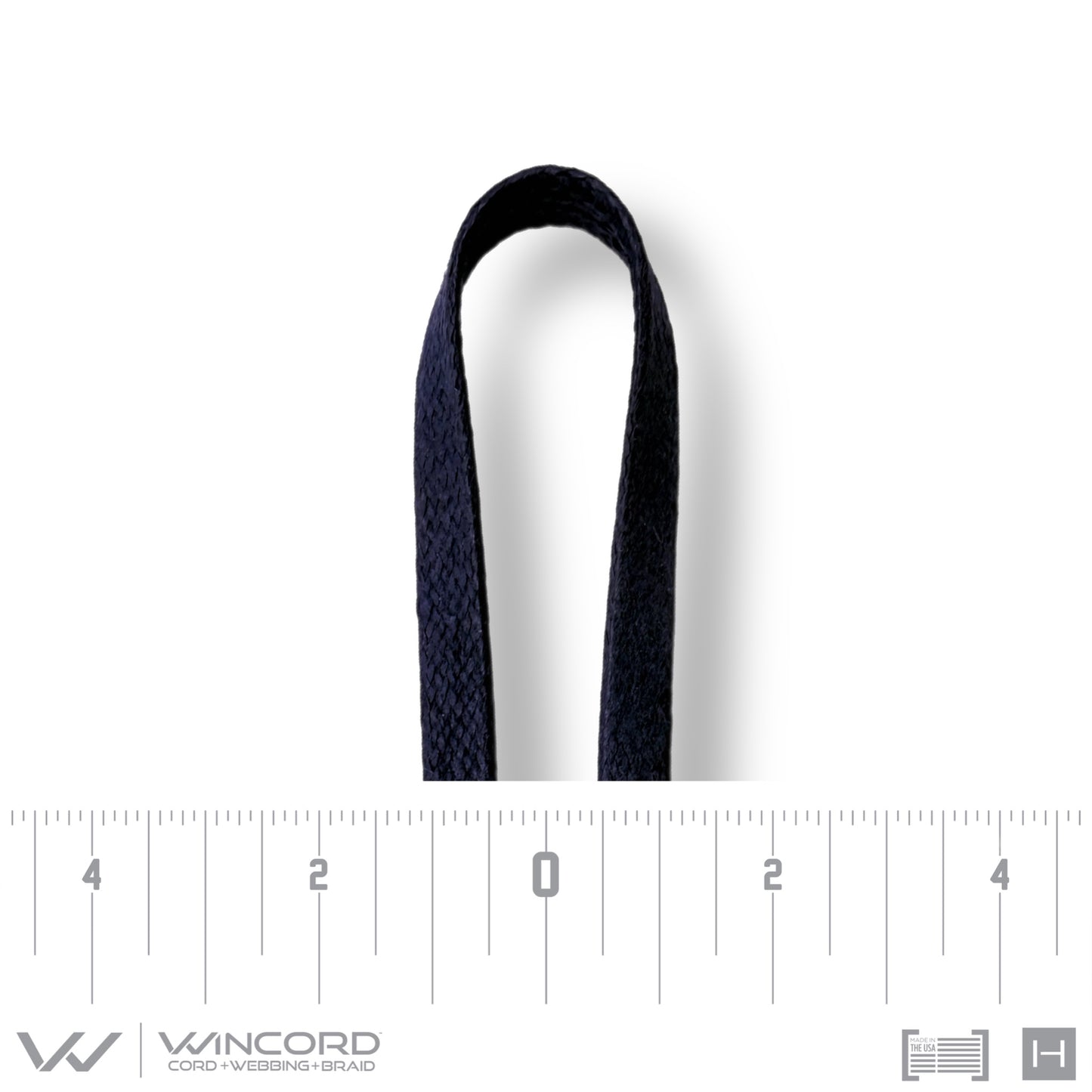 GLAZED LARGE FLAT BRAID | #7004 |DARK NAVY