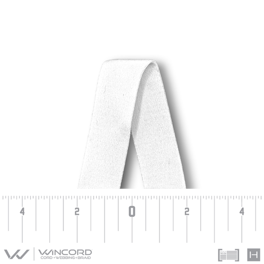 FLAT WOVEN PRINTABLE POLY WEB | #5234 | WHITE