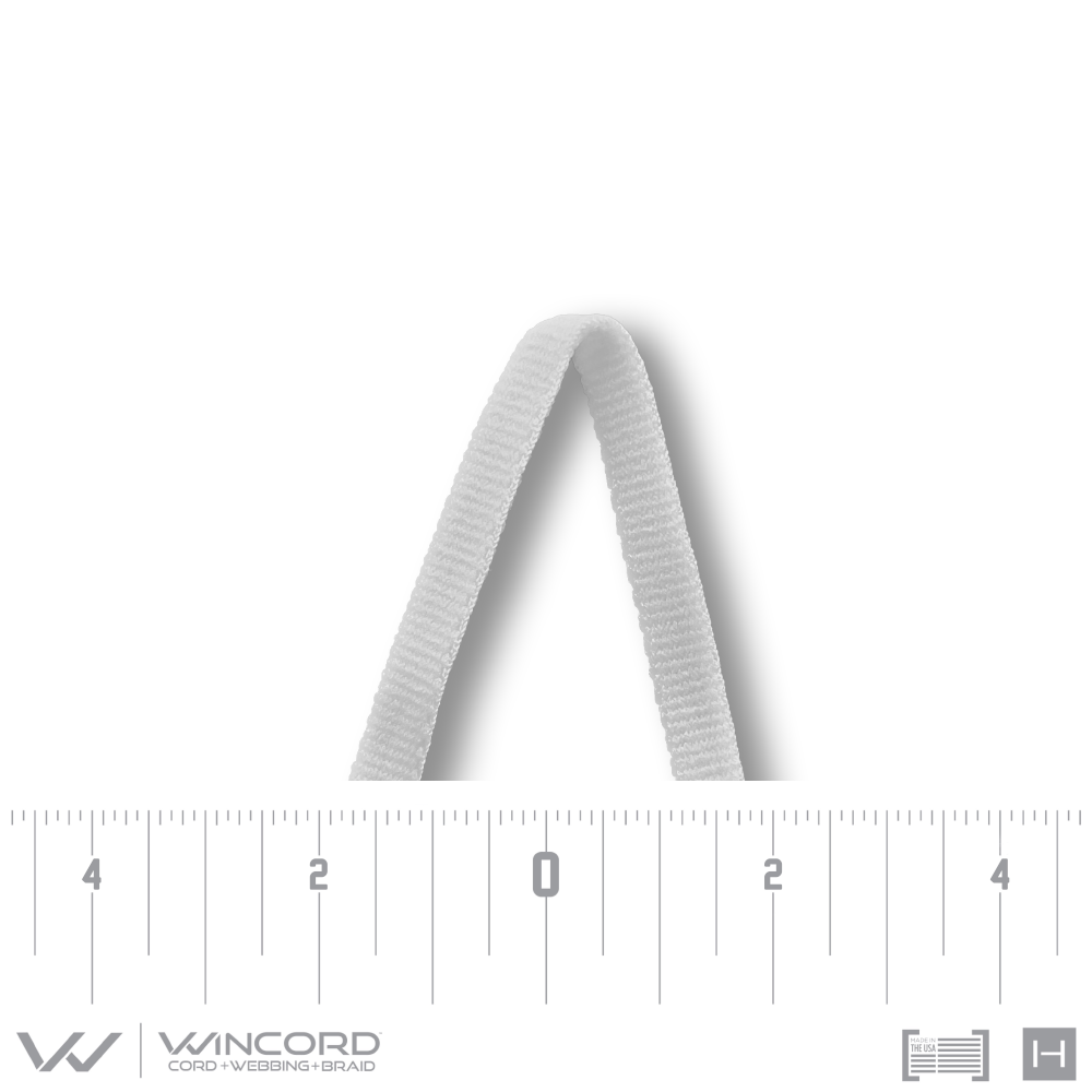 FLEXON™ FLAT TUBULAR WEAVE | #201 | WHITE