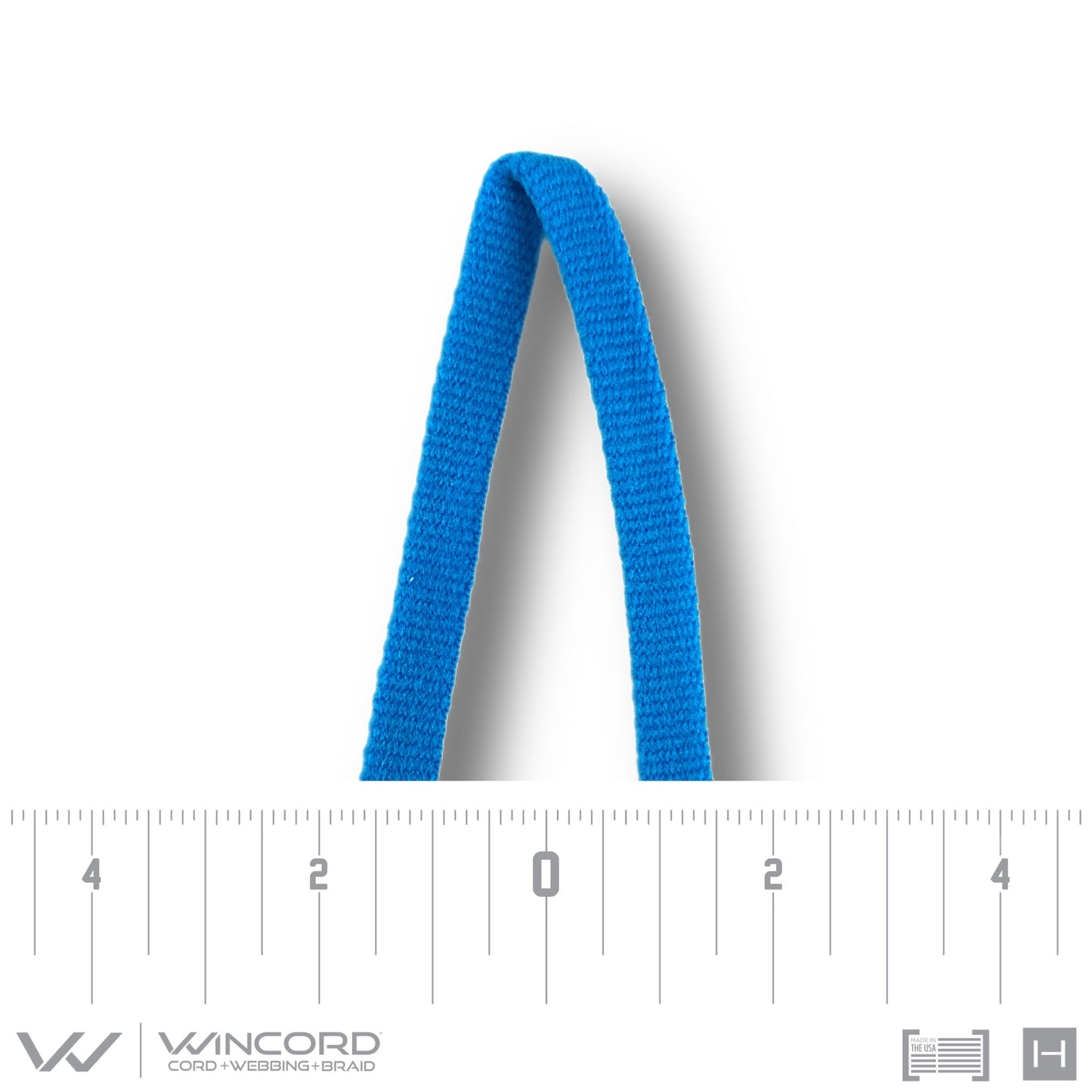 FLEXON™ FLAT TUBULAR WEAVE | #201 | NEON BLUE