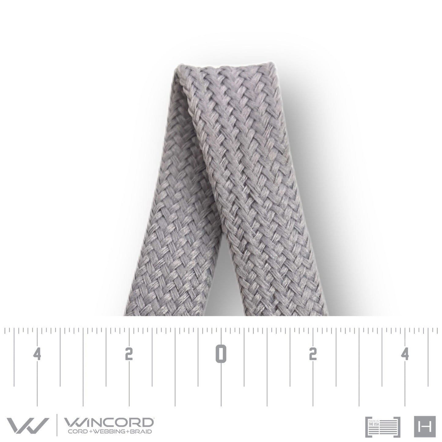FLAT TUBULAR BRAID | #10074 | ULTRA GREY