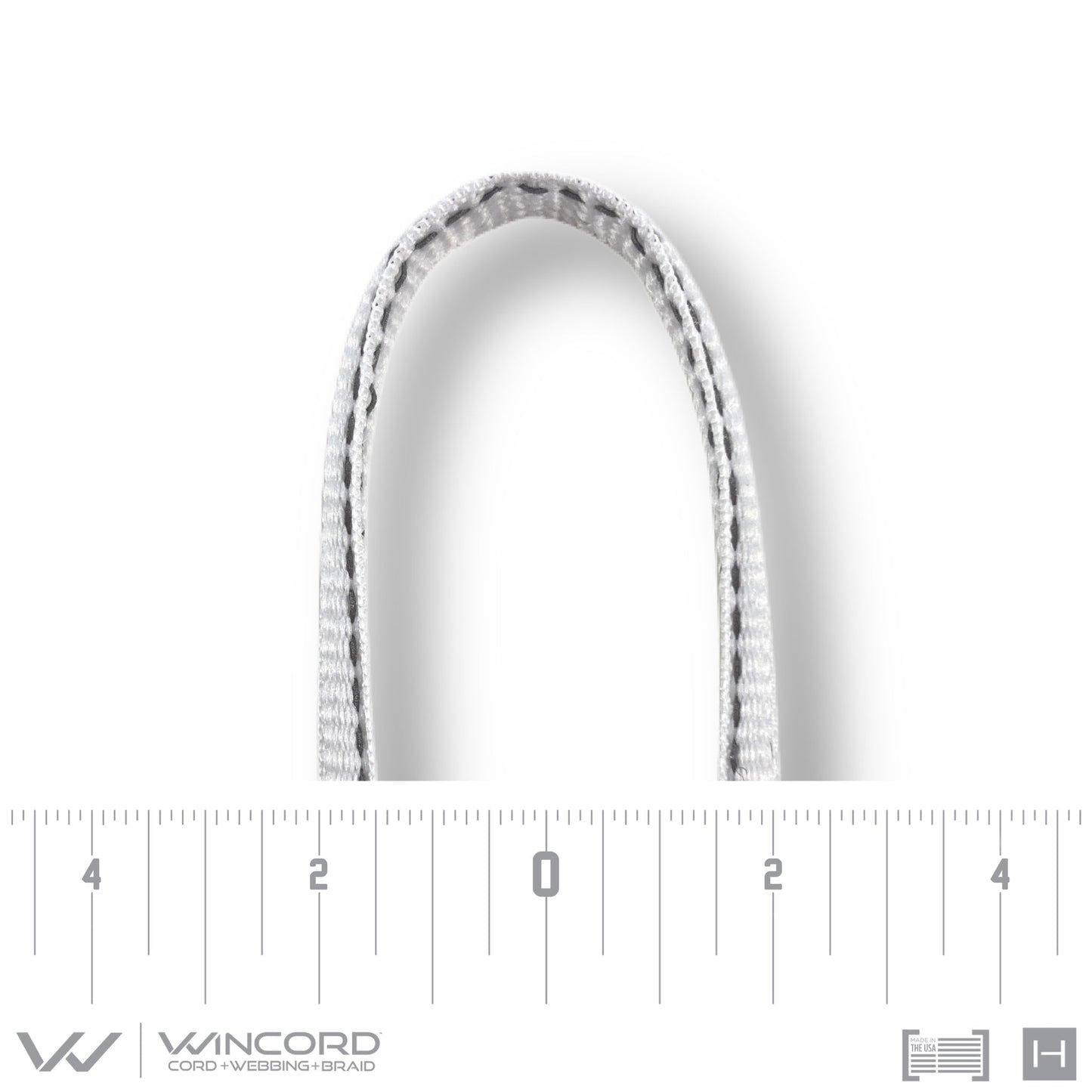 REFLECTIVE OVAL WOVEN | #1150R | WHITE