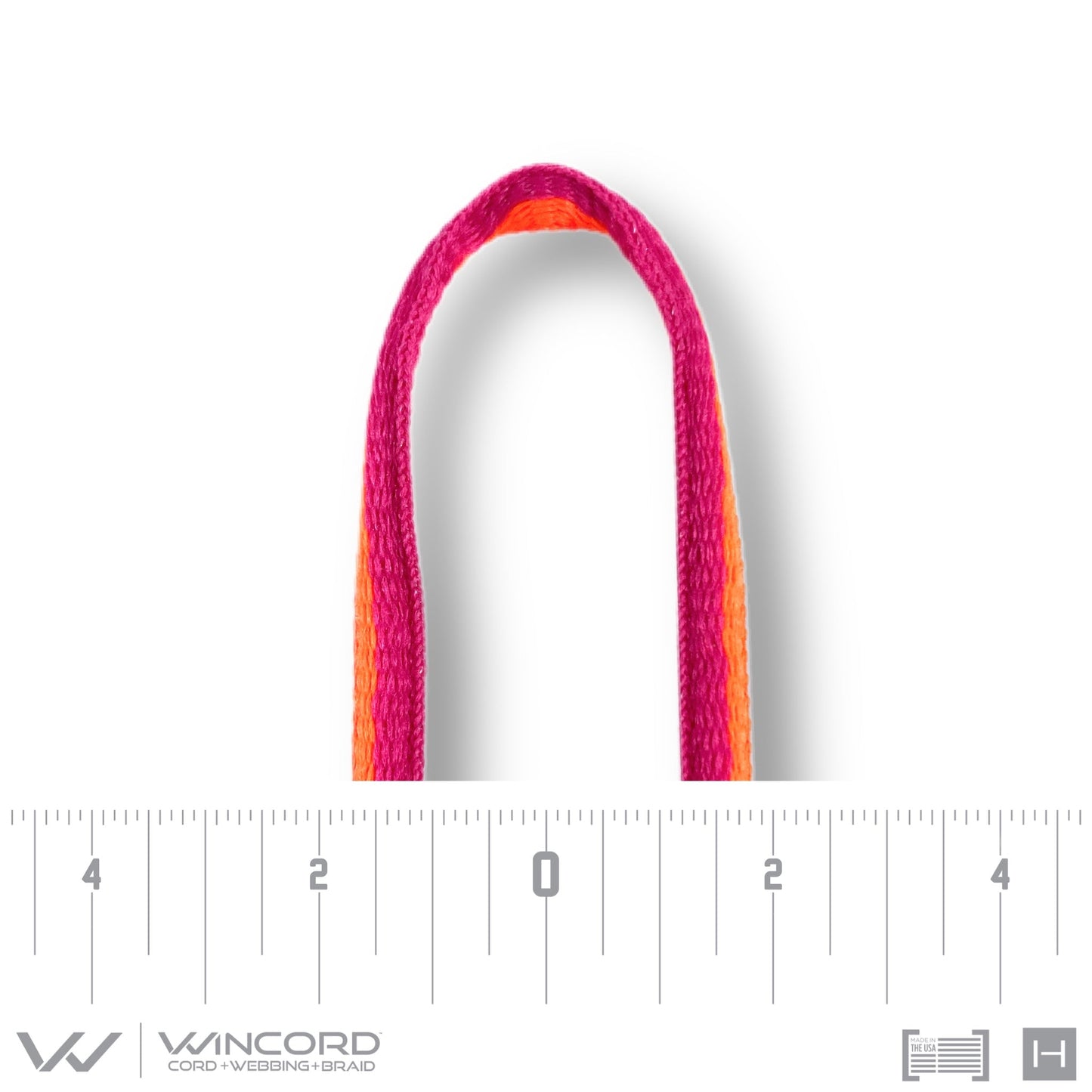 OVAL WOVEN | #1150 | NEON FUCHSIA/NEON ORANGE STRIPE