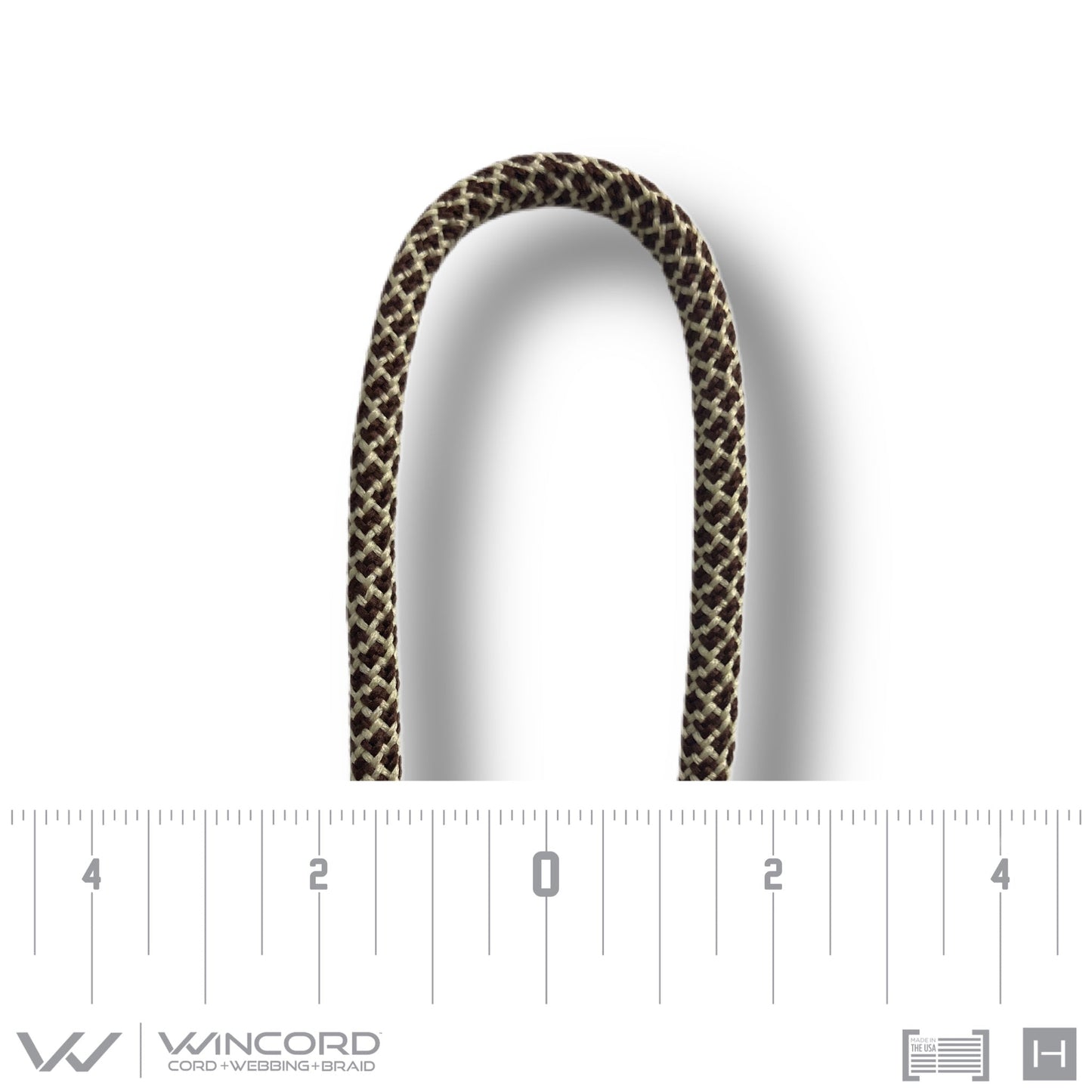ROUND HONEYCOMB BRAID | #247 | CHOCOLATE/VEGAS GOLD