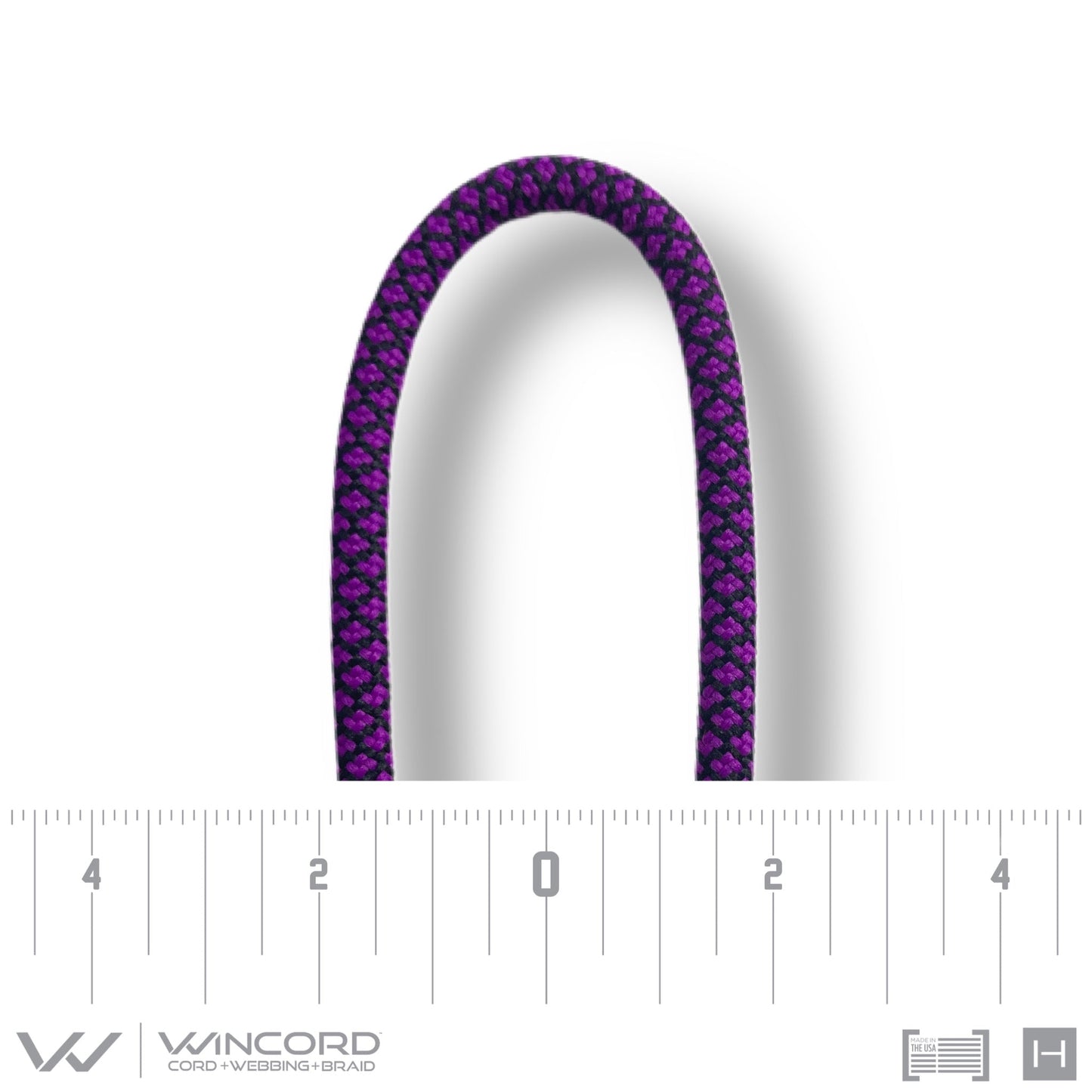 ROUND HONEYCOMB BRAID | #247 | ELECTRIC FUCHSIA/BLACK