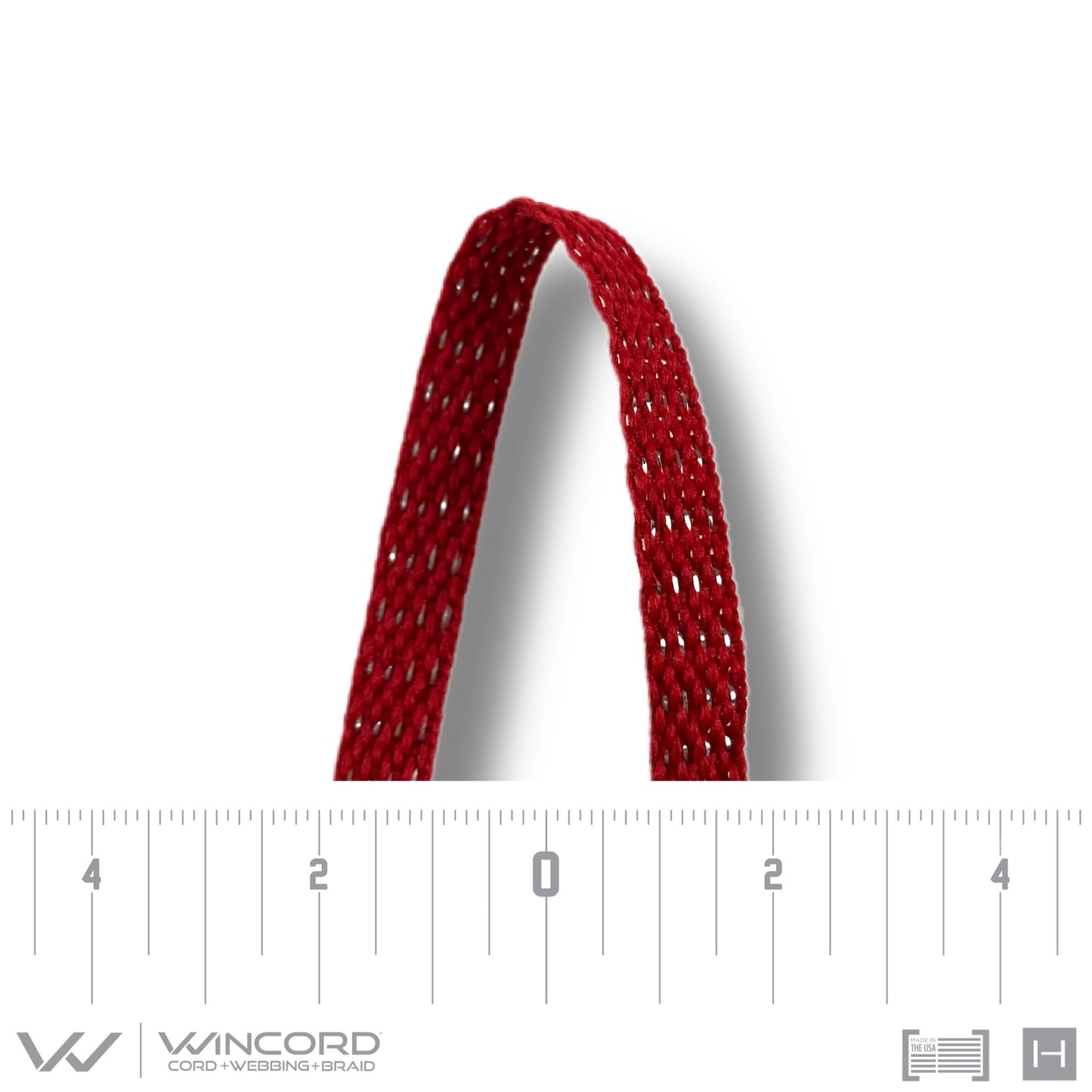 ALL-PRO® METALLIC FLAT BRAID | #1017M | RED