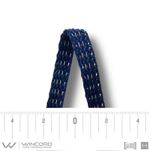 ALL-PRO® REFLECTIVE METALLIC FLAT BRAID | #1017RM | NAVY