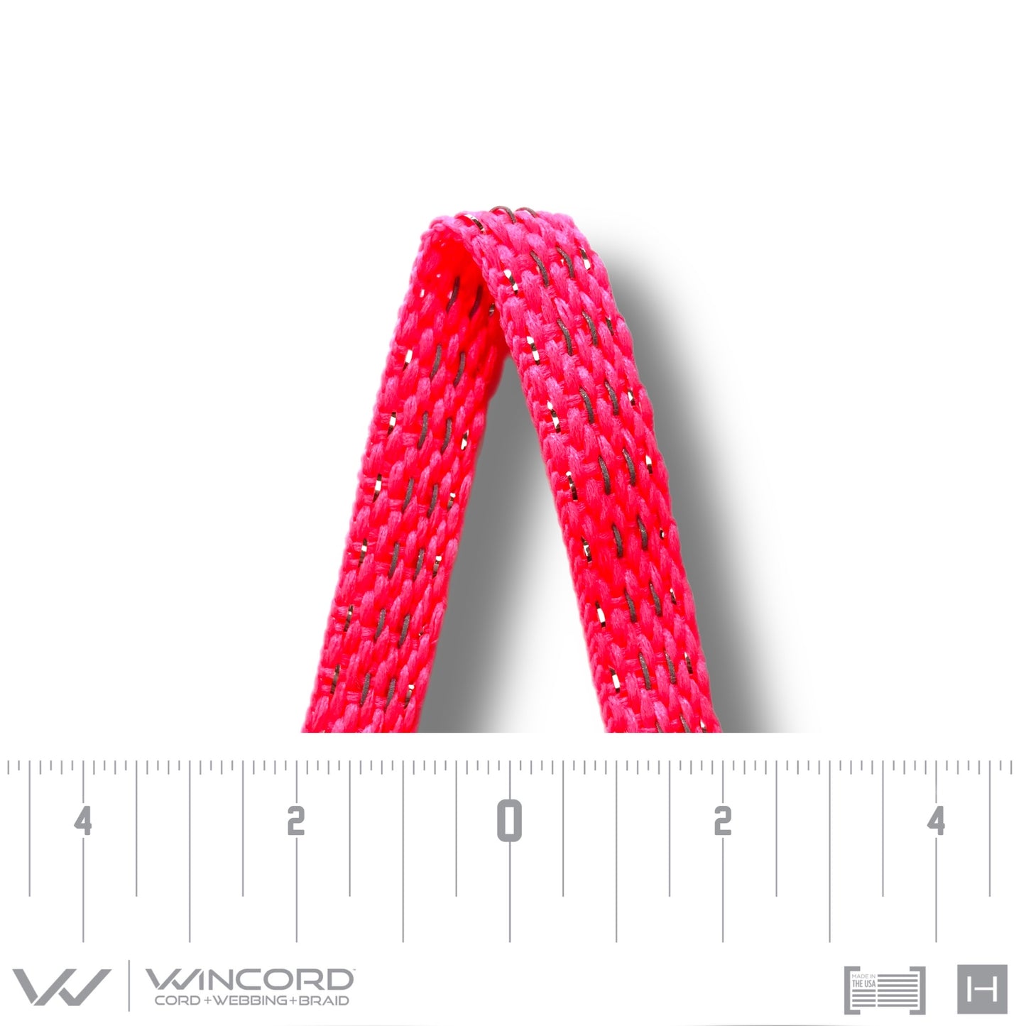 ALL-PRO® REFLECTIVE METALLIC FLAT BRAID | #1017RM | NEON PINK