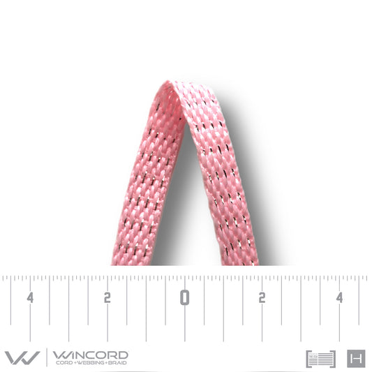 ALL-PRO® REFLECTIVE METALLIC FLAT BRAID | #1017RM | PRESLEY PINK