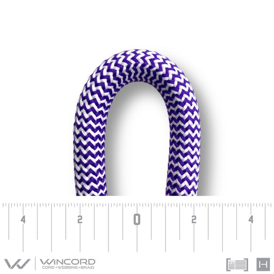 LEAD ROPE LARGE | #1058 | PURPLE/WHITE HERRINGBONE