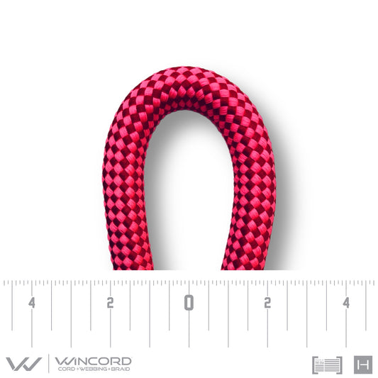 LEAD ROPE LARGE | #1058 | RED/NEON PINK CHECKERBOARD