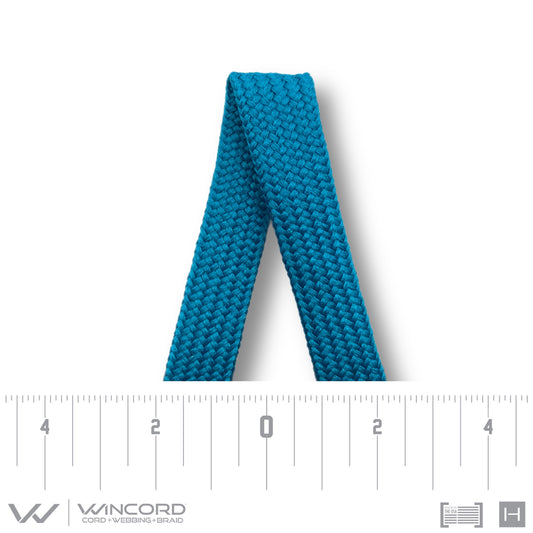 FLAT TUBULAR BRAID | #1077 | HL TEAL