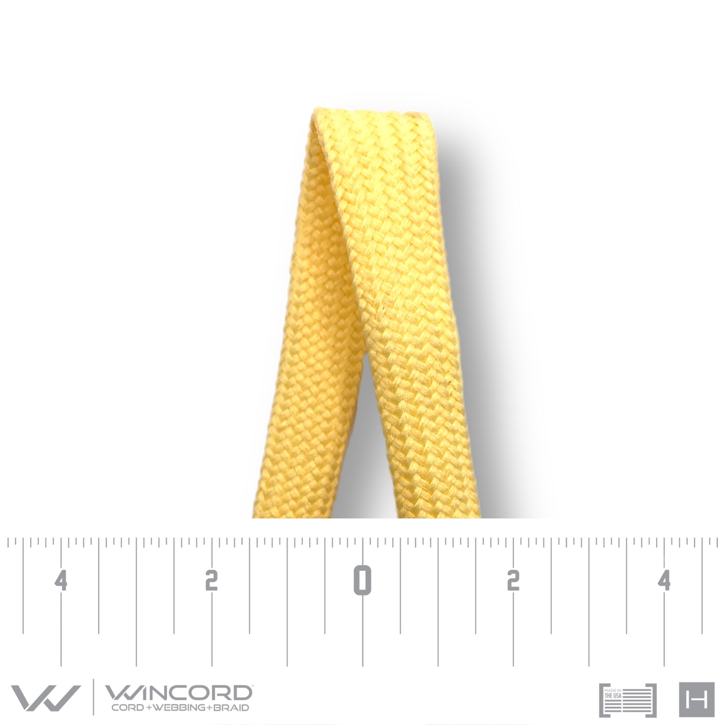 FLAT TUBULAR BRAID | #1077 | MAIZE