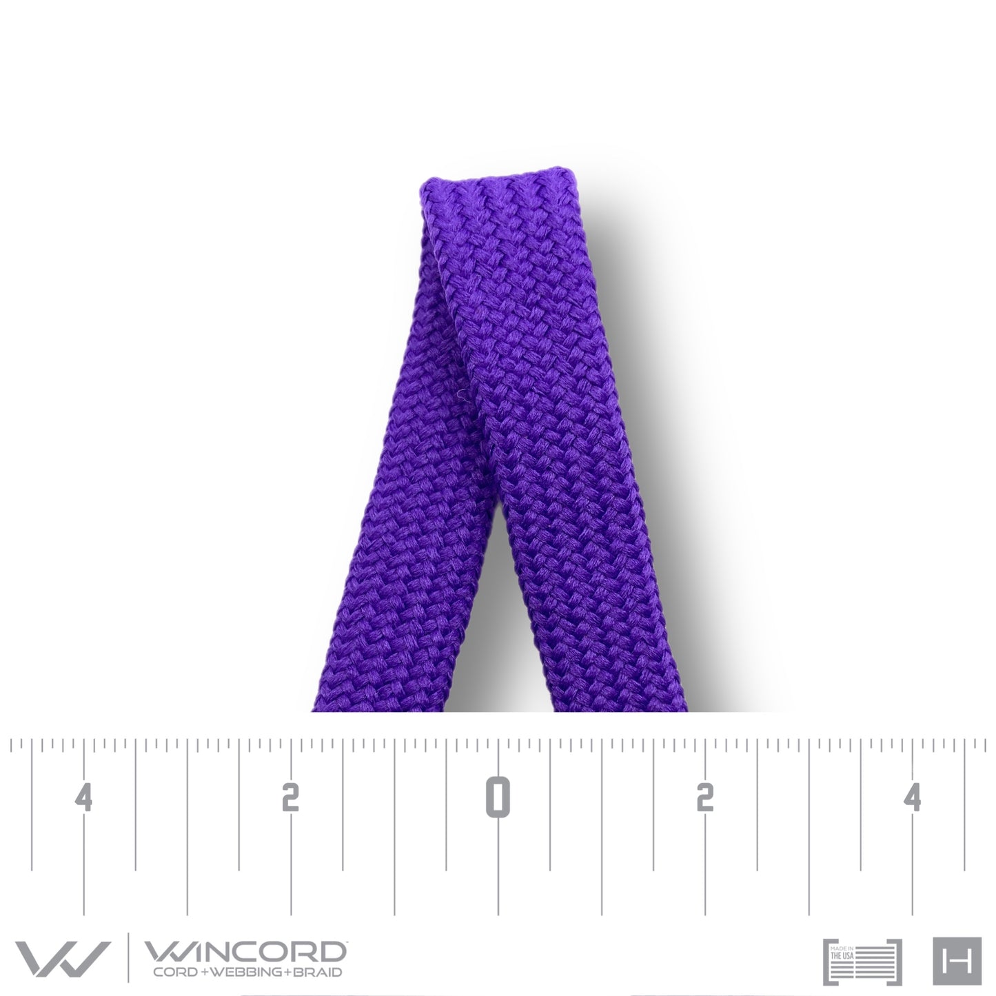 FLAT TUBULAR BRAID | #1077 | PURPLE