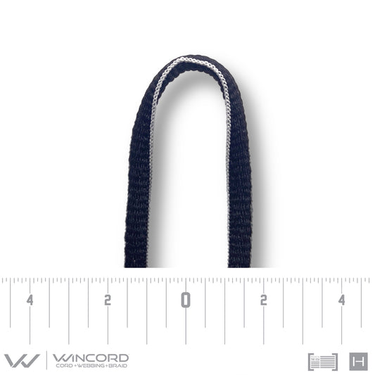 OVAL WOVEN | #1150 | BLACK/ULTRA GREY PIPING