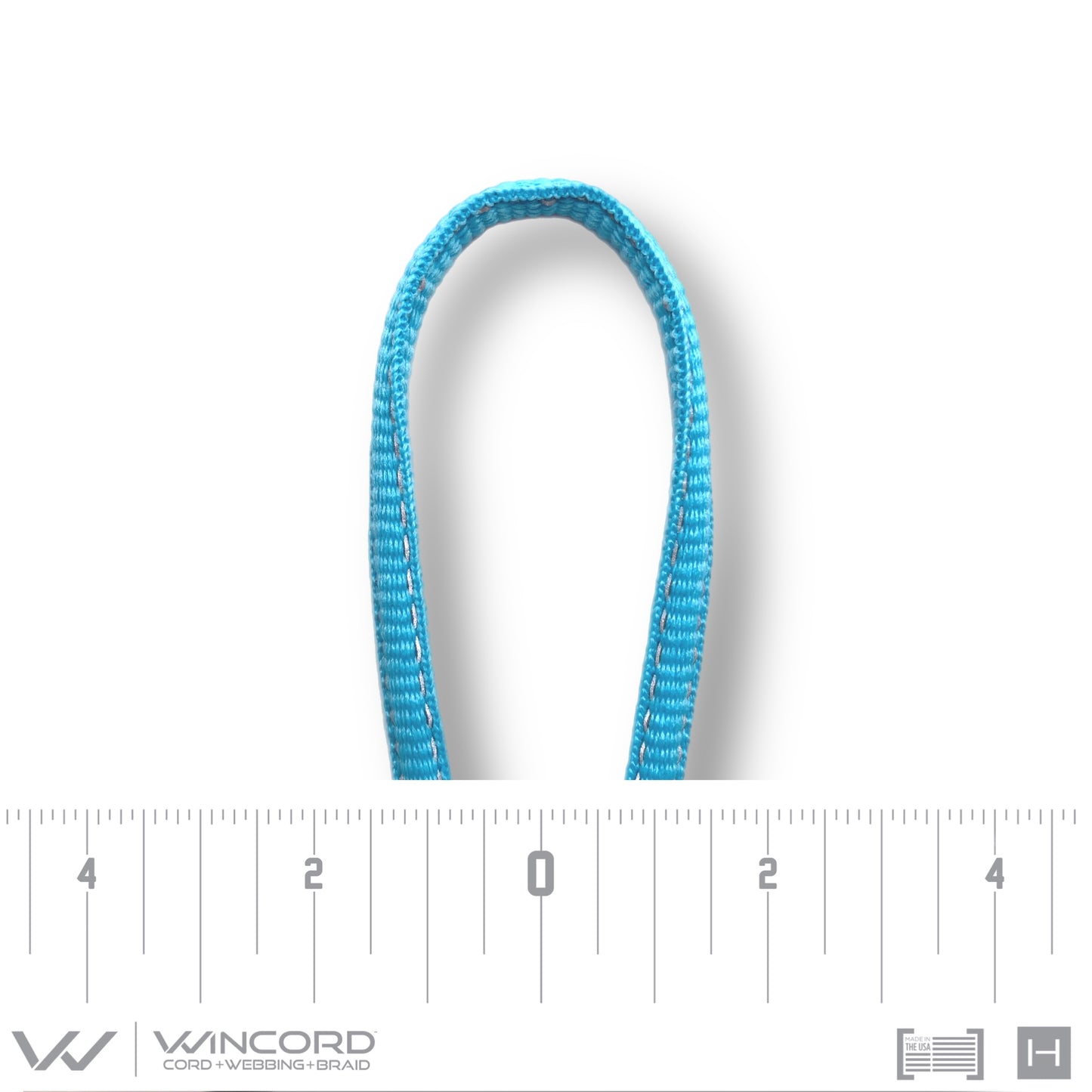 REFLECTIVE OVAL WOVEN | #1150R | PASTEL BLUE