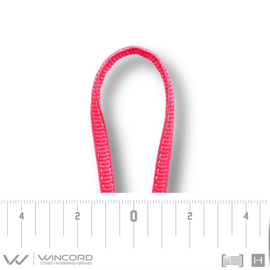 REFLECTIVE OVAL WOVEN | #1150R | NEON PINK