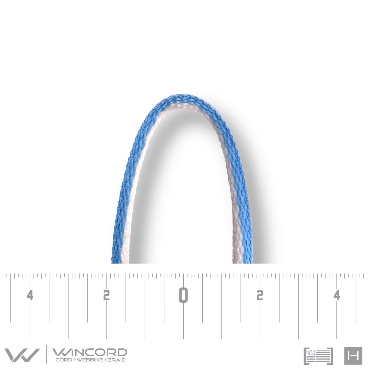 OVAL WOVEN | #1150 | WHITE/CAROLINA BLUE STRIPE