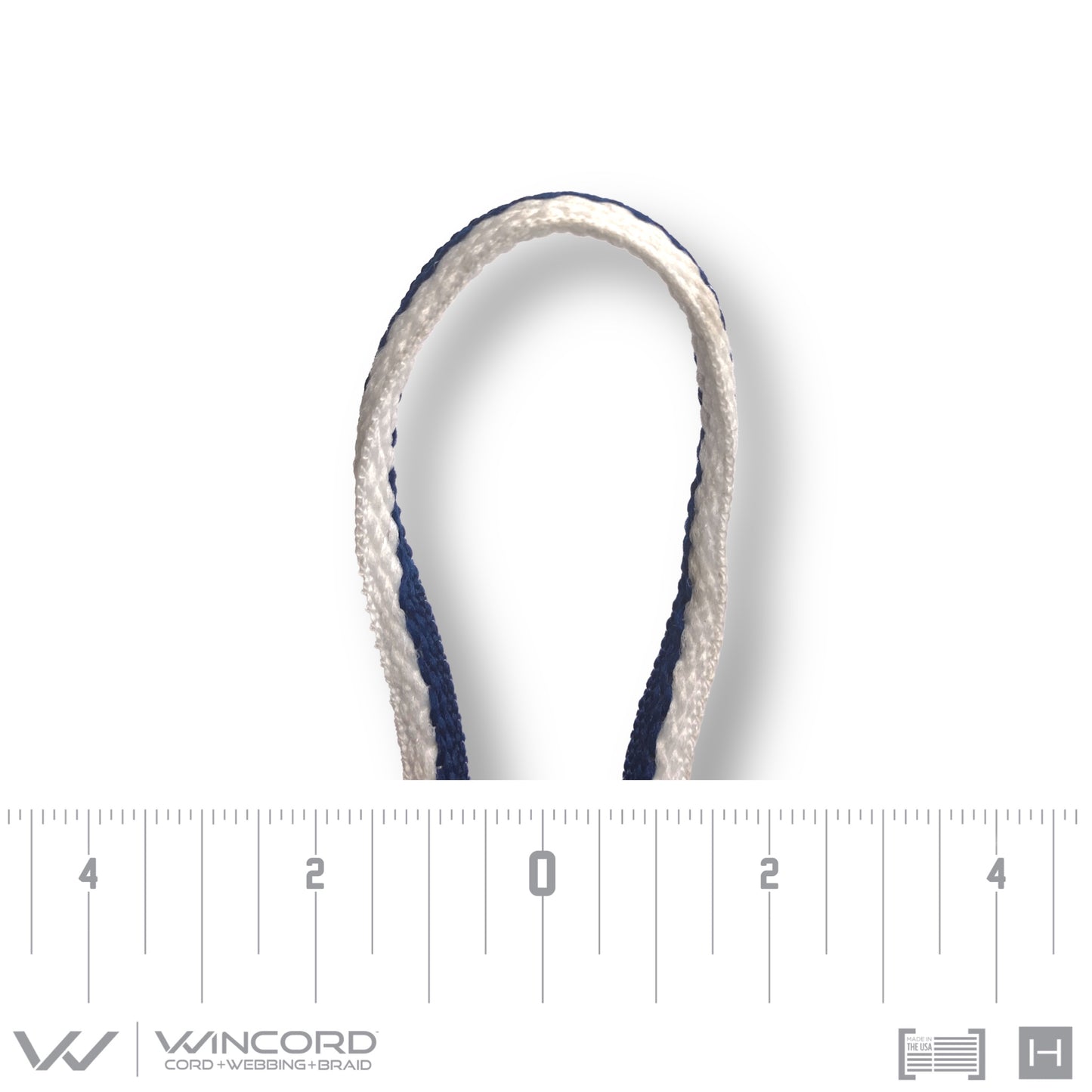 OVAL WOVEN | #1150 | WHITE/NAVY STRIPE