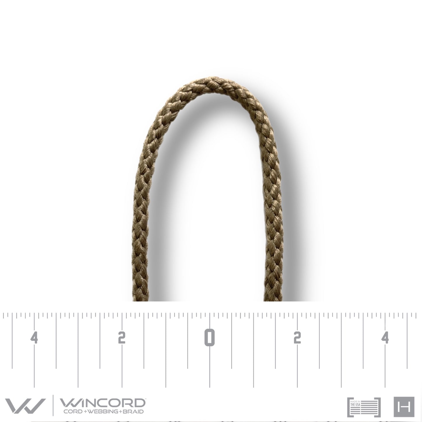 BASKETWEAVE ROUND BRAID | #596 | MOCHA