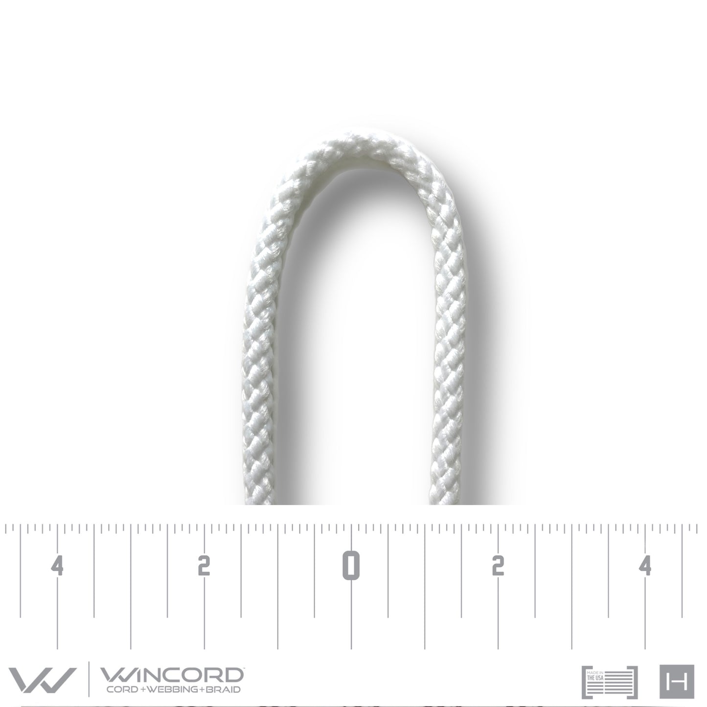 BASKETWEAVE ROUND BRAID | #596 | WHITE