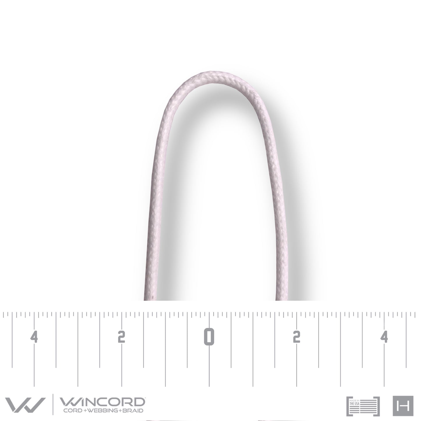 GLAZED SMALL ROUND BRAID | #6001 | WHITE