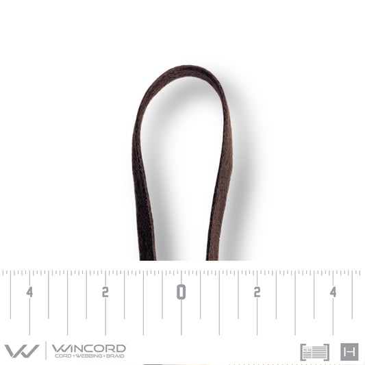 GLAZED SMALL FLAT BRAID | #6011 | DARK BROWN