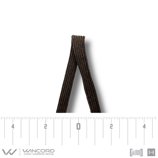 FLAT TUBULAR BRAID | #64 | BROWN