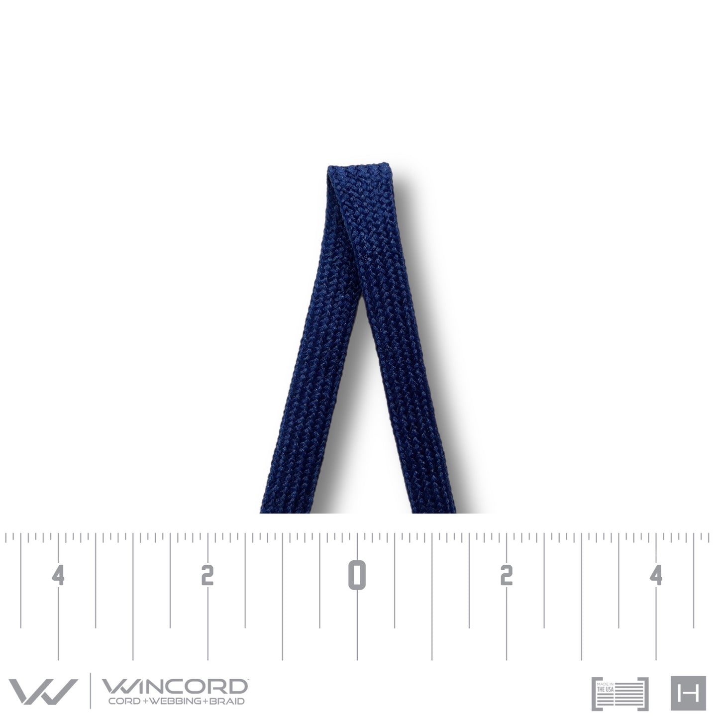 FLAT TUBULAR BRAID | #64 | NAVY