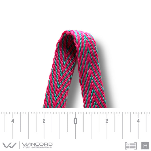 FLAT WEAVE | #US001 | PASTEL FUCHSIA/ELECTRIC GREEN CHEVRON