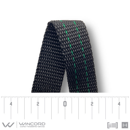 FLAT WOVEN | #2705 | BLACK/KELLY GREEN