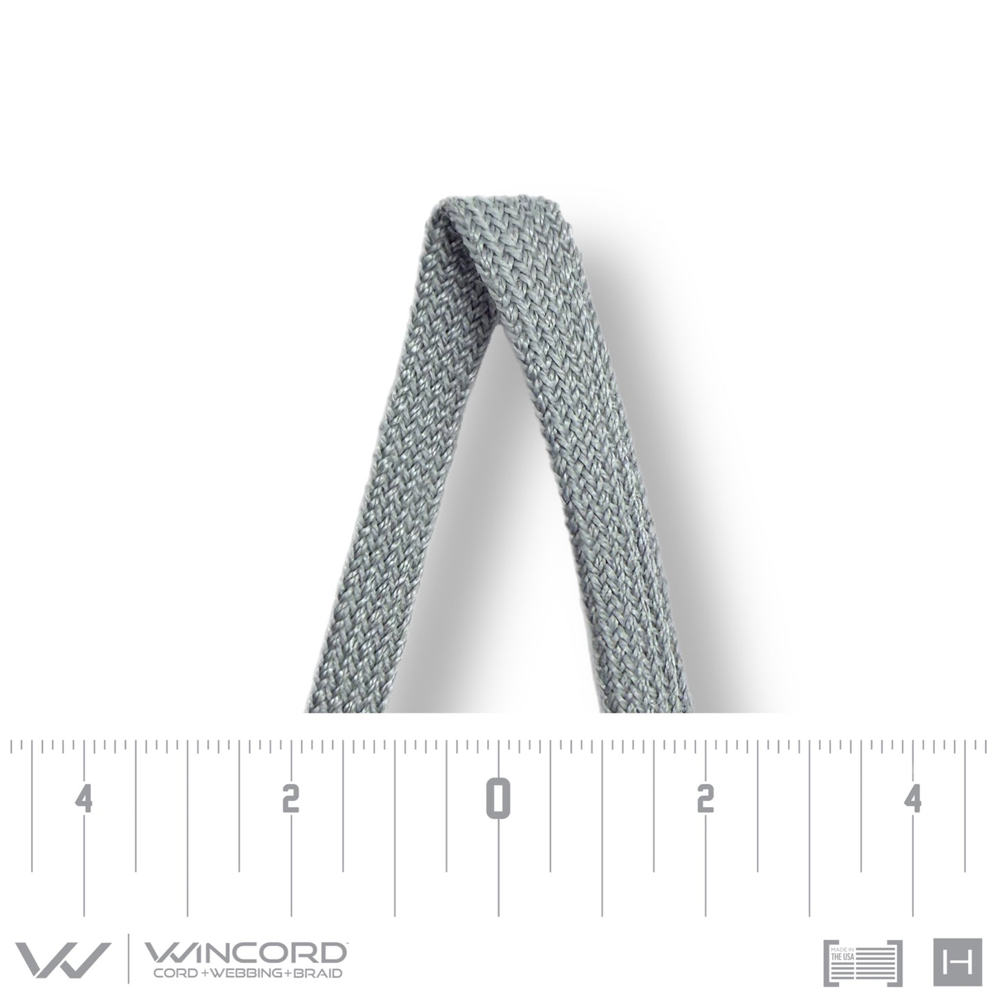 FLAT TUBULAR BRAID | 4462| GREY